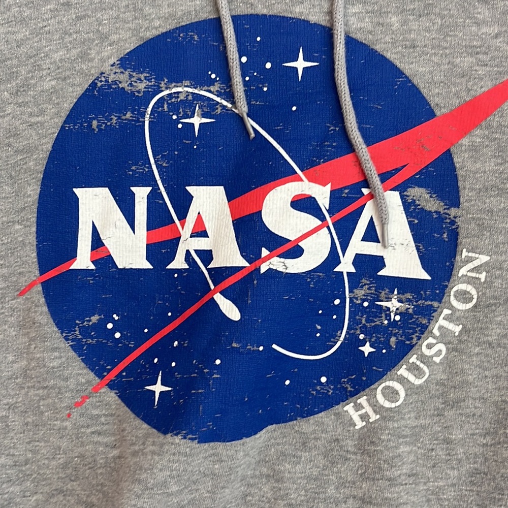 Nasa Houston Hoodie Color: Grey Size:‎ Large